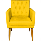 Kit Namoradeira + 2 Poltronas Decorativas Para Sala Nina Com