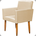 Kit Namoradeira + 2 Poltronas Decorativas Para Sala Nina Sued