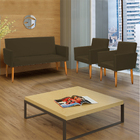 Kit Namoradeira + 2 Poltronas Decorativas Para Sala Nina Sued