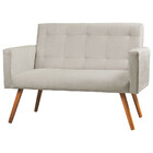 Kit Namoradeira + Puff Decorativo Sabrina Veludo Star Confort