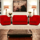 Kit Namoradeira Decorativa + 2 Poltronas Para Sala Manicure R