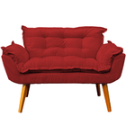 Kit Namoradeira Decorativa + 2 Poltronas Para Sala Recepção M