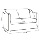 Kit Namoradeira Decorativa + 4 Poltronas Para Sala Manicure R