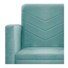 Kit Namoradeira E 01 Poltrona Bella Base De Ferro Preta Suede