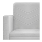 Kit Namoradeira E 01 Poltrona Bella Base De Ferro Preta Suede