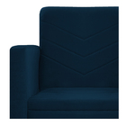 Kit Namoradeira E 01 Poltrona Bella Base De Ferro Preta Suede