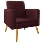 Kit Namoradeira E 01 Poltrona Bella Pés Palito Mel Corano - A