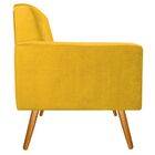 Kit Namoradeira E 01 Poltrona Bella Pés Palito Mel Corano Ama