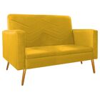 Kit Namoradeira E 01 Poltrona Bella Pés Palito Mel Corano Ama