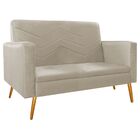 Kit Namoradeira E 01 Poltrona Bella Pés Palito Mel Corano Beg