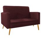 Kit Namoradeira E 01 Poltrona Bella Pés Palito Mel Corano - D