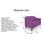 Kit Namoradeira E 02 Poltrona Julia A02 Suede - Doce Sonho Mó