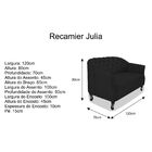 Kit Namoradeira E 02 Poltrona Julia A02 Suede - Doce Sonho Mó