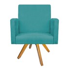 Kit Namoradeira E 02 Poltronas Beatriz Base Giratória De Made