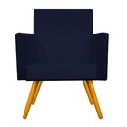 Kit Namoradeira E 02 Poltronas Beatriz Palito Mel Corano Azul