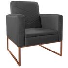 Kit Namoradeira E 02 Poltronas Bella Base De Ferro Bronze Cor