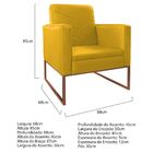 Kit Namoradeira E 02 Poltronas Bella Base De Ferro Bronze Cor