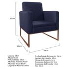 Kit Namoradeira E 02 Poltronas Bella Base De Ferro Bronze Cor