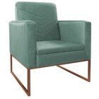 Kit Namoradeira E 02 Poltronas Bella Base De Ferro Bronze Lin