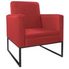 Kit Namoradeira E 02 Poltronas Bella Base De Ferro Preta Cora