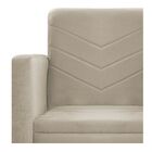 Kit Namoradeira E 02 Poltronas Bella Base De Ferro Preta Sued