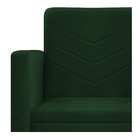 Kit Namoradeira E 02 Poltronas Bella Base De Ferro Preta Sued