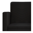 Kit Namoradeira E 02 Poltronas Bella Base De Ferro Preta Sued