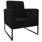 Kit Namoradeira E 02 Poltronas Bella Base De Ferro Preta Sued