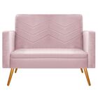 Kit Namoradeira E 02 Poltronas Bella Pés Palito Mel Corano -