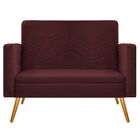 Kit Namoradeira E 02 Poltronas Bella Pés Palito Mel Corano -