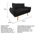 Kit Namoradeira E 02 Poltronas Opala Base Giratória De Madeir