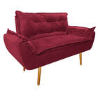 Kit Namoradeira E 02 Poltronas Opala Base Giratória De Madeir