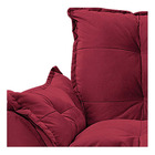 Kit Namoradeira E 02 Poltronas Opala Palito Mel Suede Bordô -