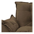 Kit Namoradeira E 02 Poltronas Opala Palito Mel Suede Marrom