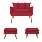 Kit Namoradeira E 02 Puff Vermelho