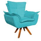 Kit Namoradeira E 2 Poltronas Base Giratória Madeira Opla Sue