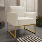 Kit Namoradeira E 2 Poltronas Decorativas Base Industrial Dou