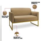 Kit Namoradeira E 2 Poltronas Decorativas Base Industrial Dou