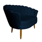 Kit Namoradeira E 2 Poltronas Pétala Decorativa Veludo - Mont