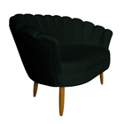 Kit Namoradeira E 2 Poltronas Pétala Decorativa Veludo - Mont