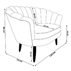 Kit Namoradeira E 2 Poltronas Pétala Decorativa Veludo Rosa -