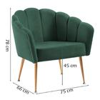 Kit Namoradeira E Poltrona Decorativa 7050x7049 Veludo Dmobil