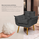 Kit Namoradeira E Poltrona Decorativa Para Sala Recepção Mani