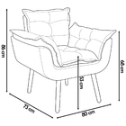 Kit Namoradeira E Poltrona Decorativa Para Sala Recepção Mani