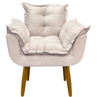 Kit Namoradeira E Poltrona Decorativa Para Sala Recepção Mani