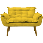 Kit Namoradeira E Poltrona Decorativa Para Sala Recepção Mani