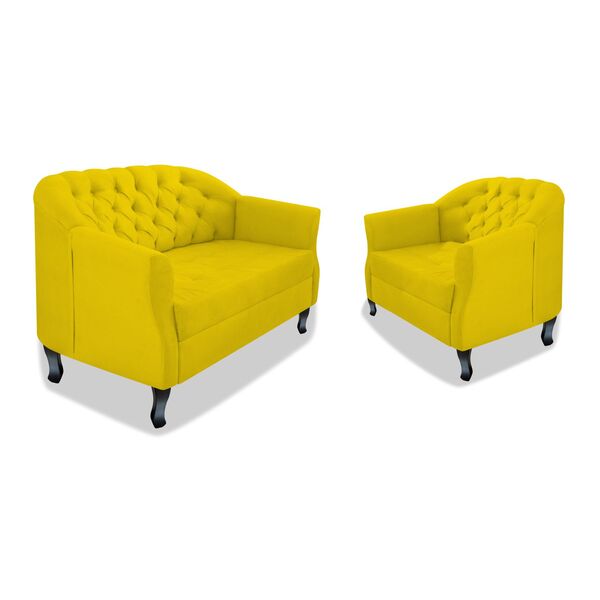 Kit Namoradeira E Poltrona Julia A02 Corano - Amarena Móveis