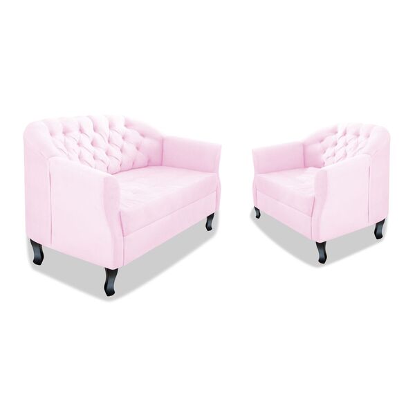 Kit Namoradeira E Poltrona Julia A02 Corano - Doce Sonho Móve