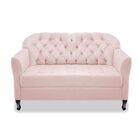 Kit Namoradeira E Poltrona Julia A02 Suede - Doce Sonho Móvei