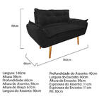 Kit Namoradeira E Poltrona Opala Palito Corano - Amarena Móve